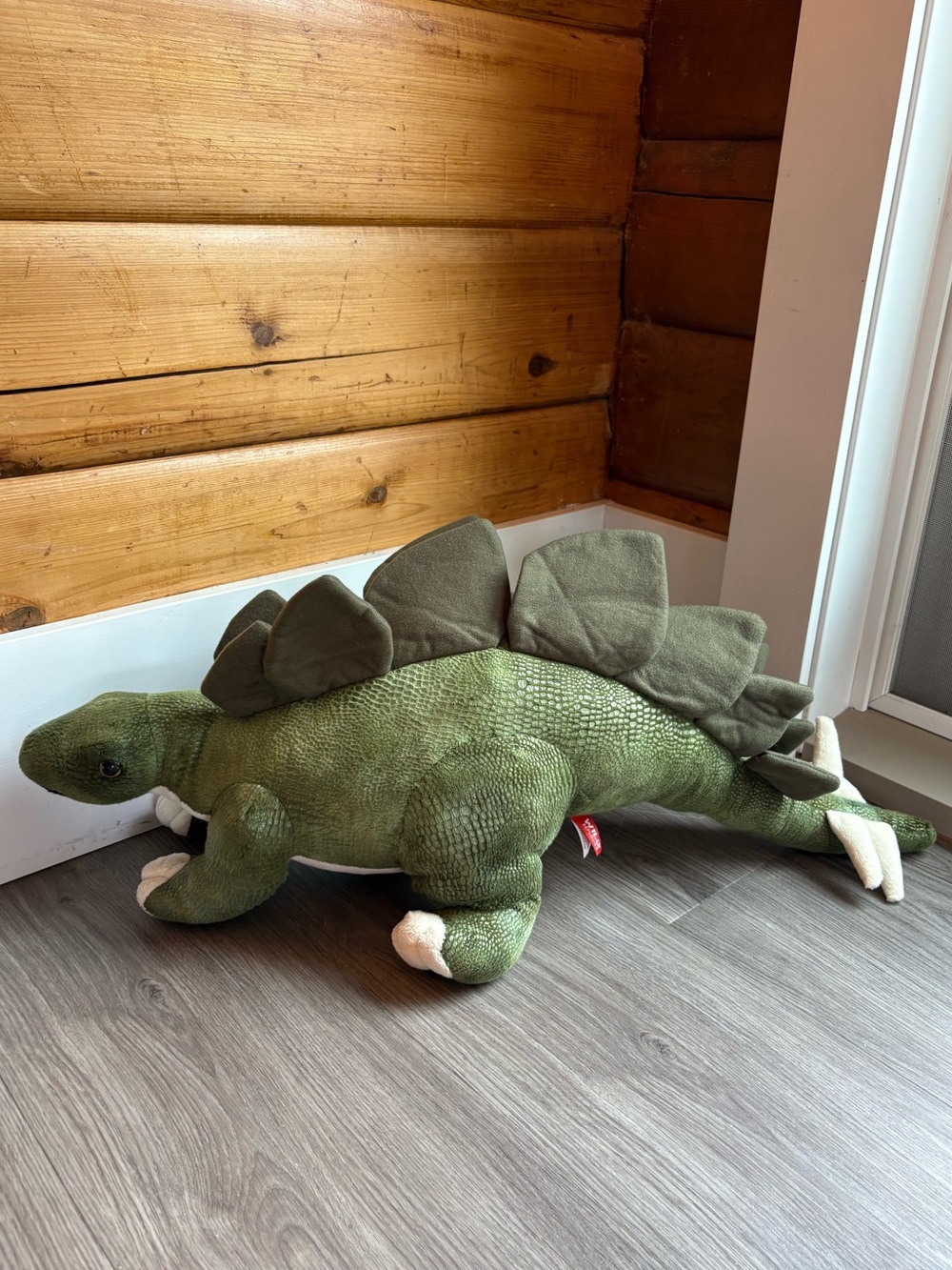 Wild Republic Giant Stegosaurus Dinosaur Plush 27.5” Realistic Green